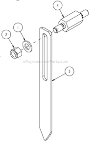 Page U Diagram and Parts List for MK-4018KB  MK Diamond Concrete Saw